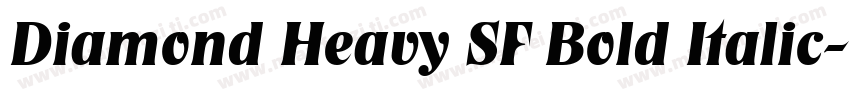 Diamond Heavy SF Bold Italic字体转换